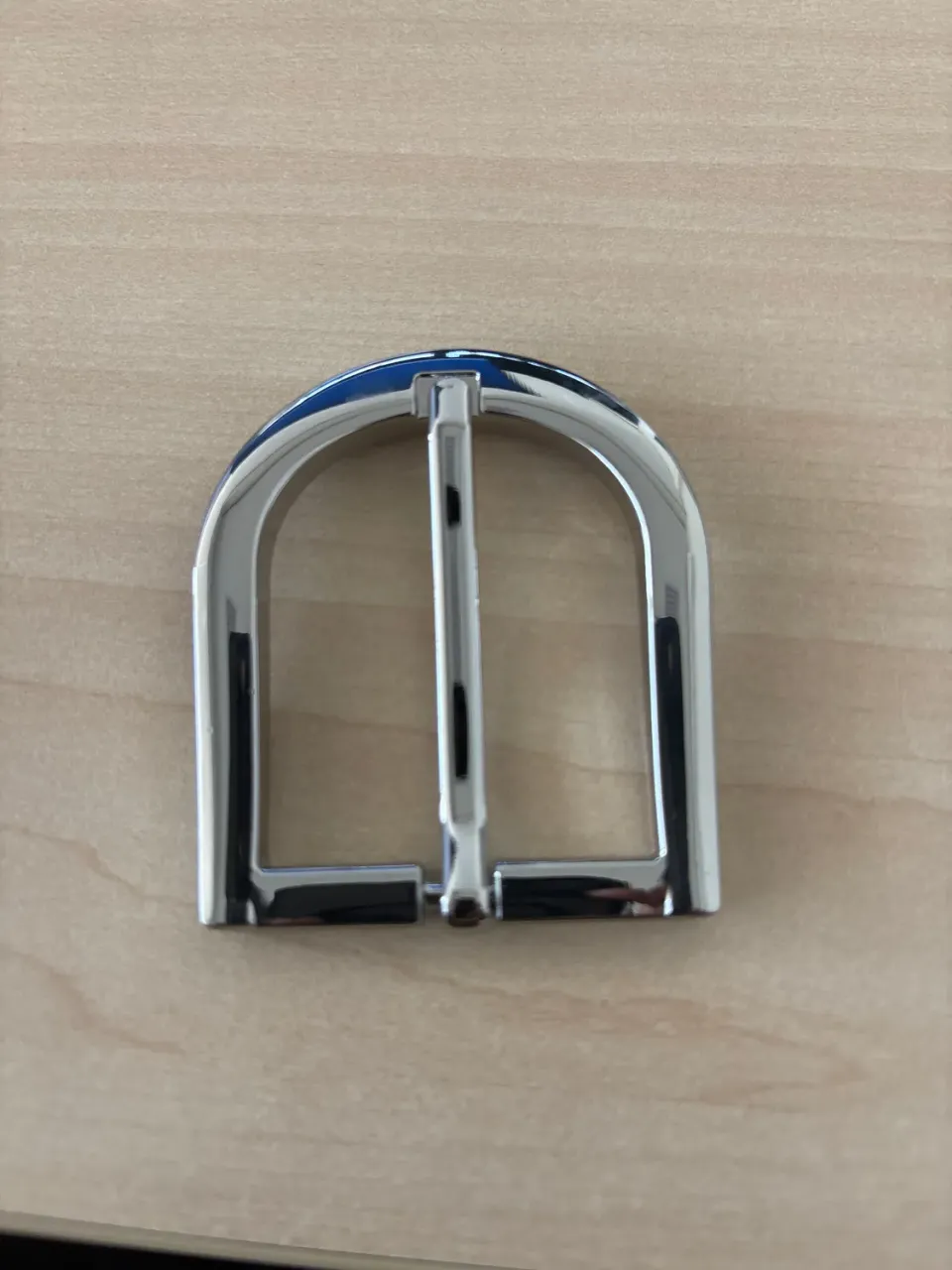 Leather House Buckle 40mm gesp zilver nikkel