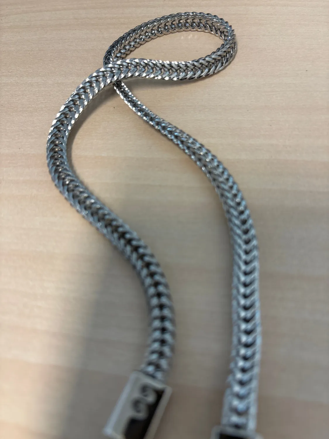 Leather House Portemonneeketting 14cm Zilver