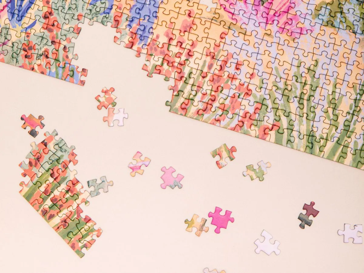 La Petite Epicerie Quatre Coins Bright Desert puzzel 1000 stukjes