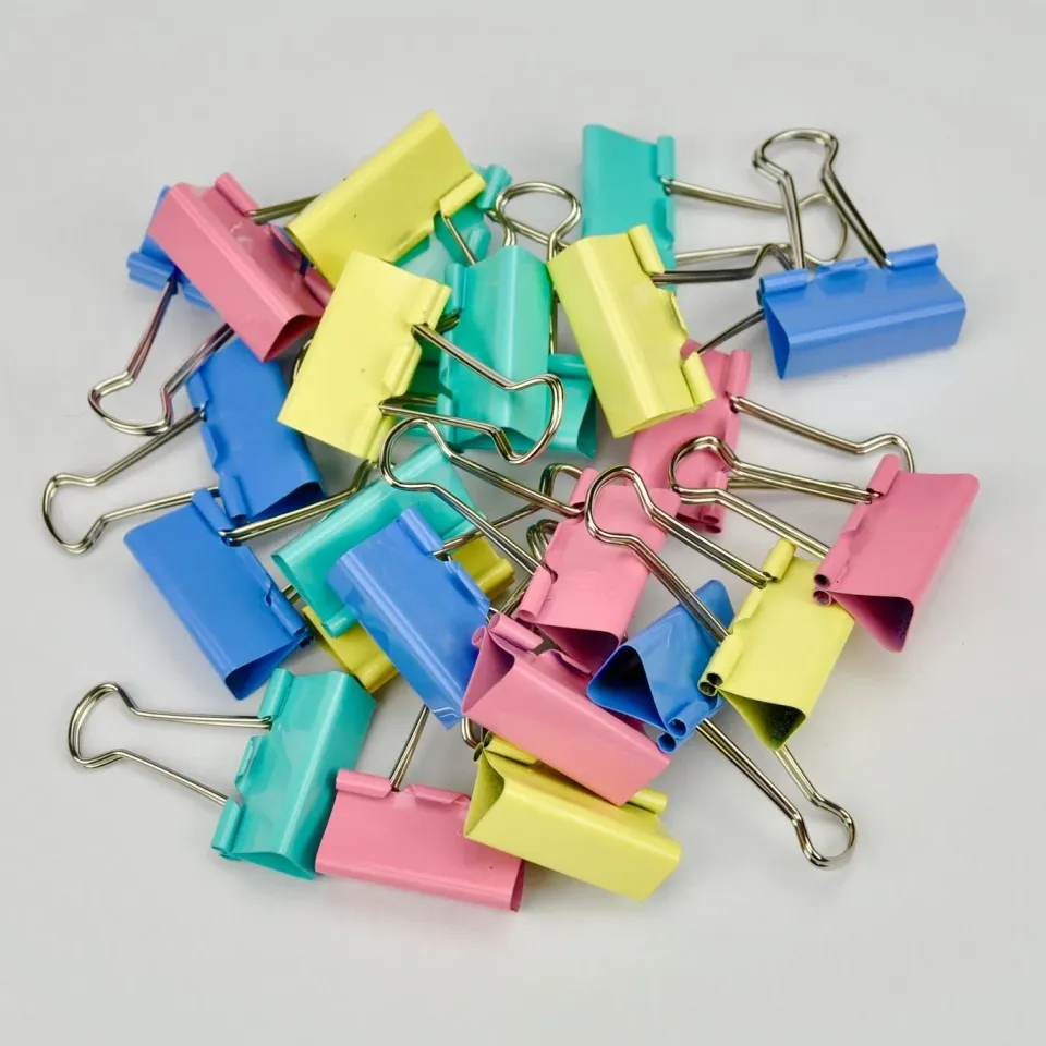 Leather House Binder Clips 32mm leren klemmen 20 stuks