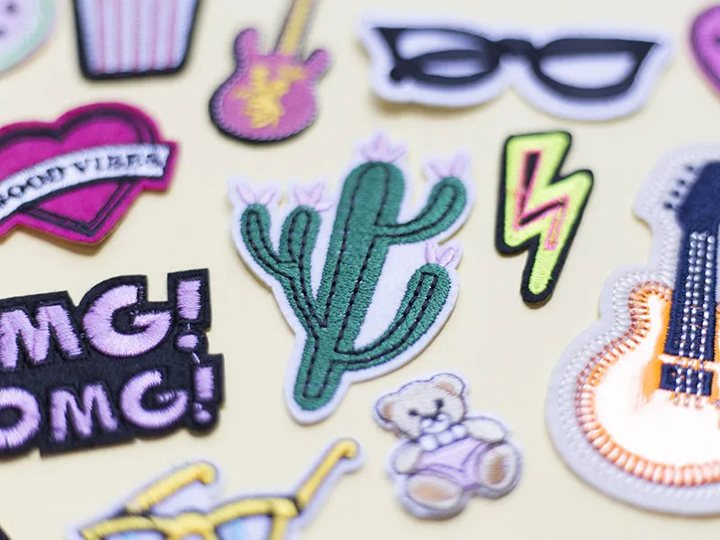 La Petite Epicerie strijkpatch cactus met bloemen
