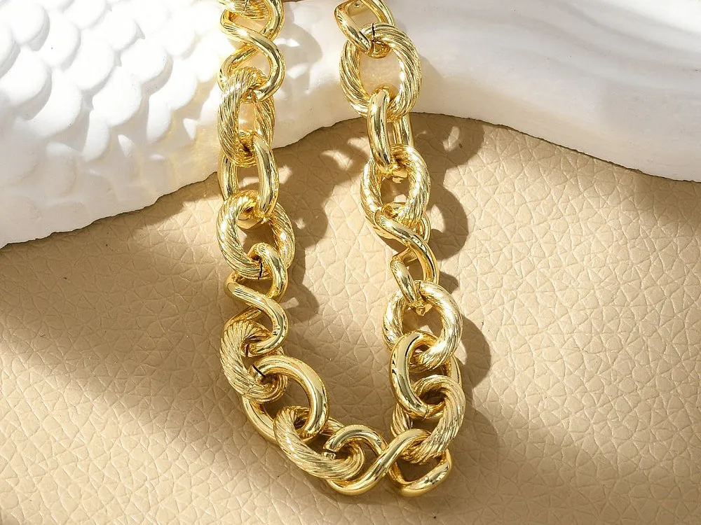 La Petite Epicerie Infini schakelarmband goud 20,6 cm