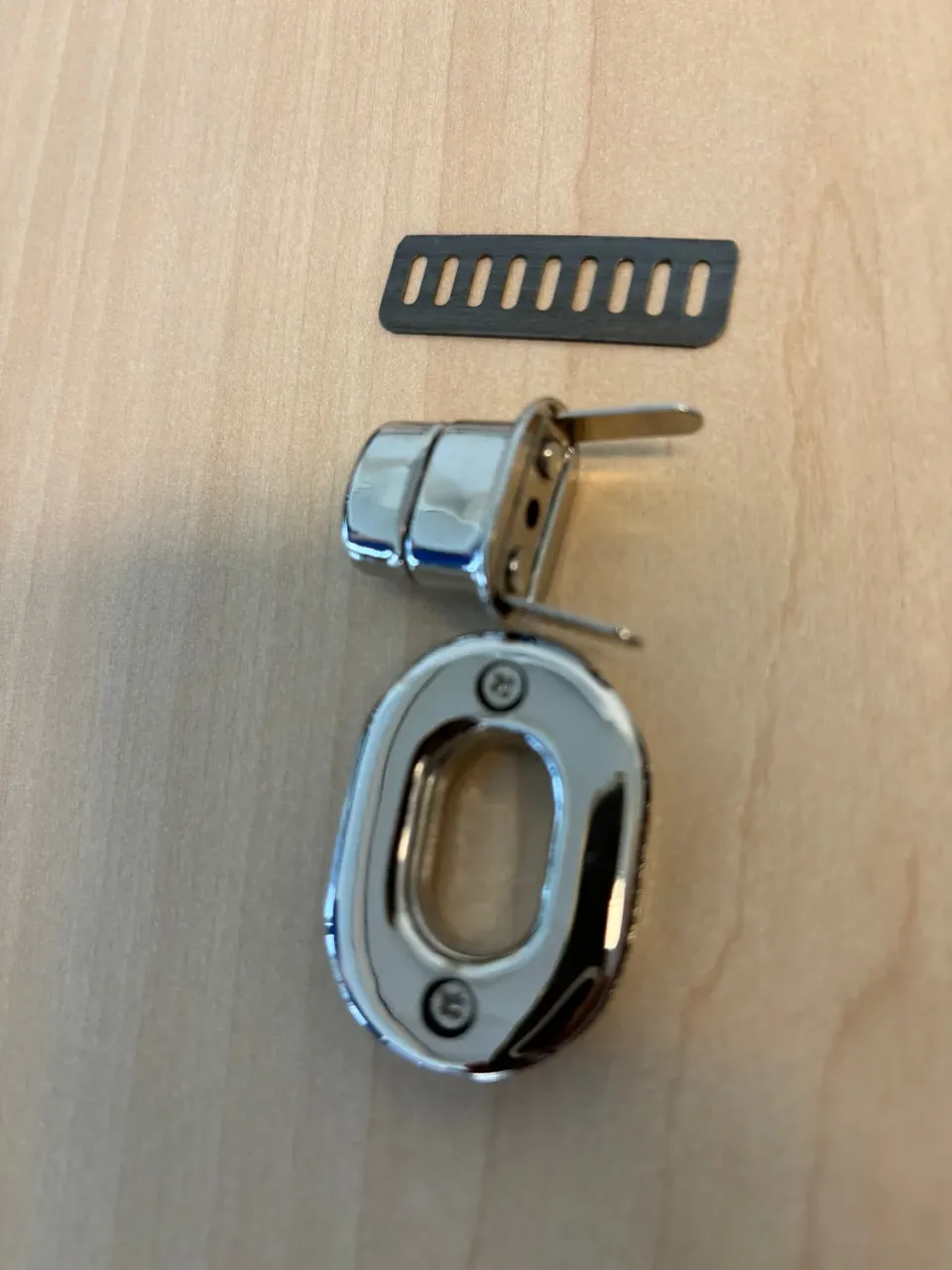 Leather House Turn Lock 27x38mm slot zilver draaisluiting