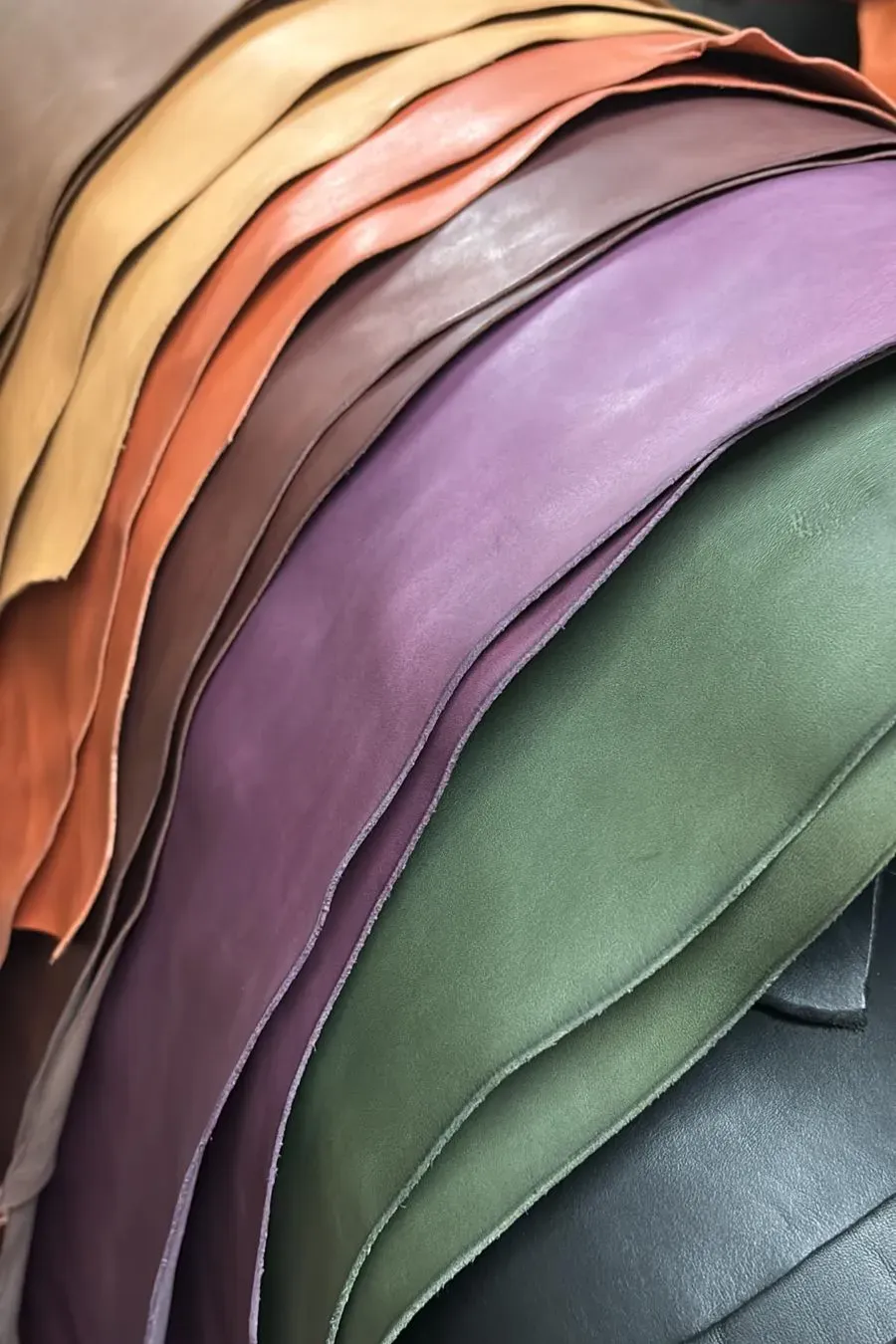 Leather House Vaccheta Leer Stalenpakket 10x10cm 8 kleuren
