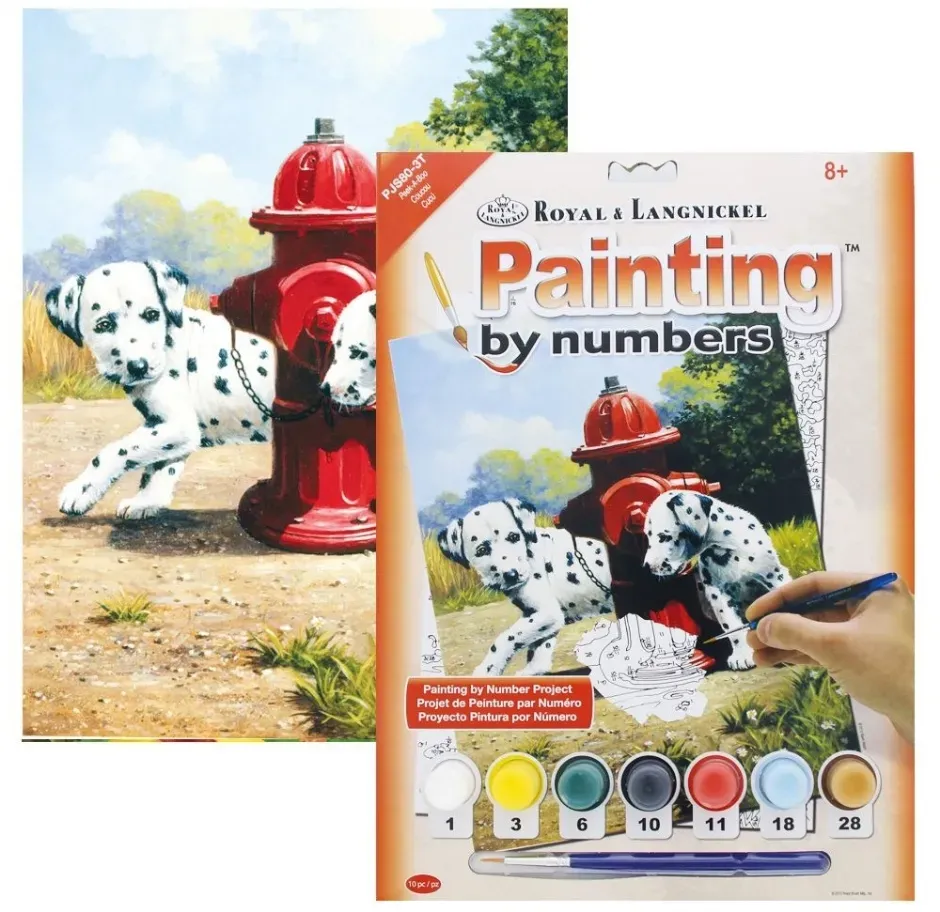 LTC-Leiden Schilderen op Nummer Dalmatiër Puppy’s 22,5x30 cm