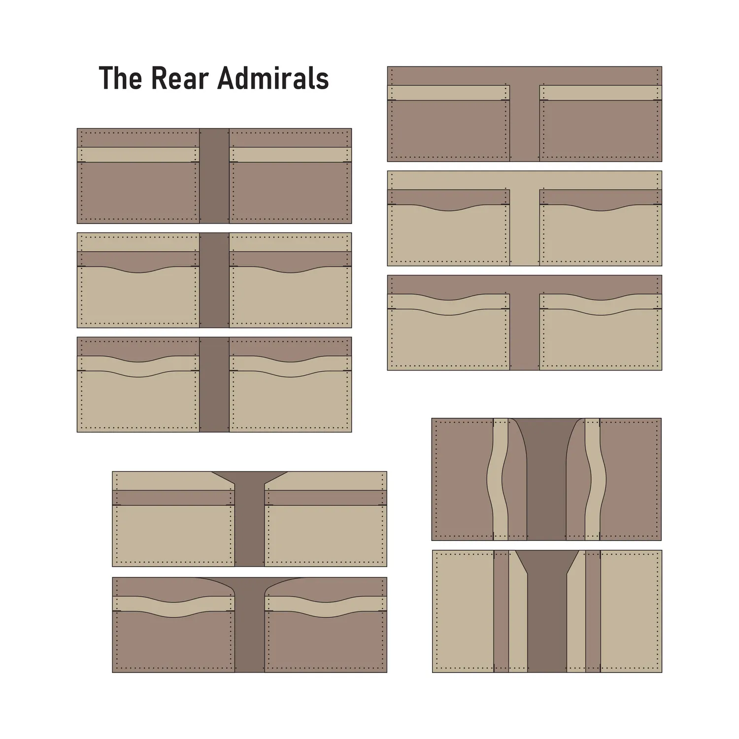 Leather House The Admiral portemonnee patroon PDF bifold 26 recepten