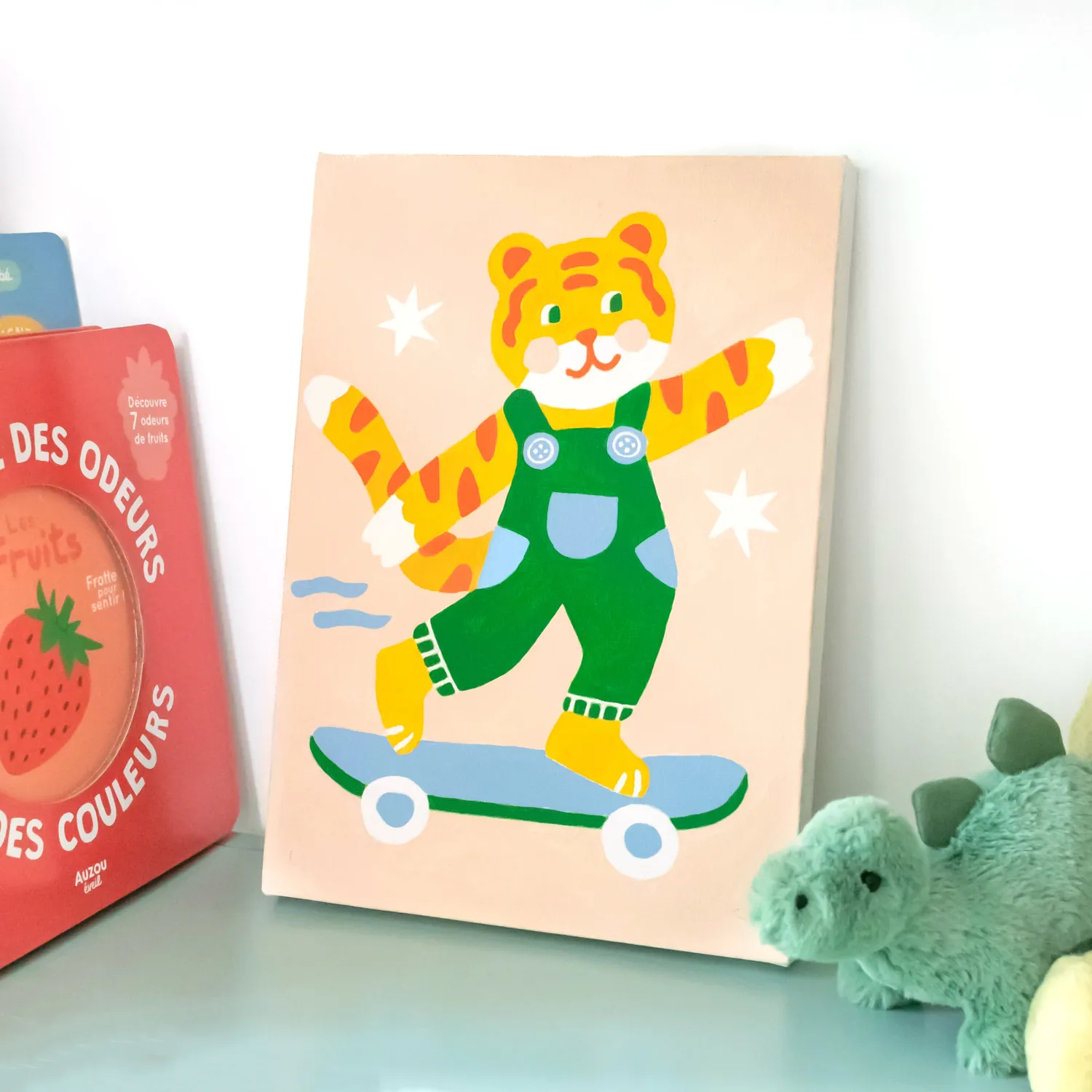 Petit Pinceau Kids Titi Skate schilderen op nummer canvas