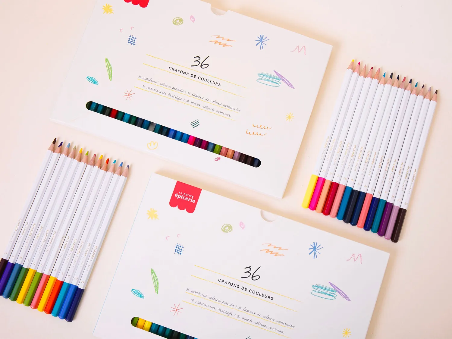 La Petite Epicerie Petit Crayon Place aux fleurs kleuren op nummer