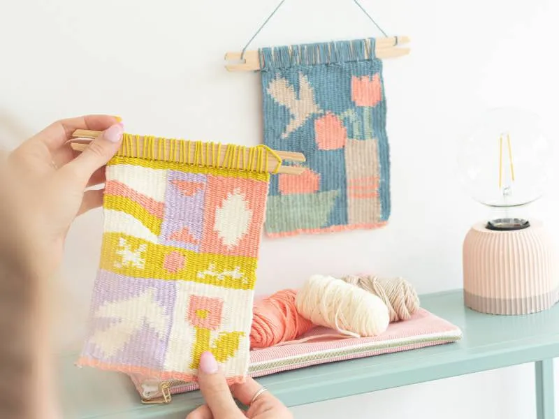 La Petite Epicerie Mon Tissage Mural weefkit pop