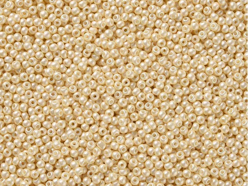 La Petite Epicerie rocailles kralen beige 2mm tube 10g glas
