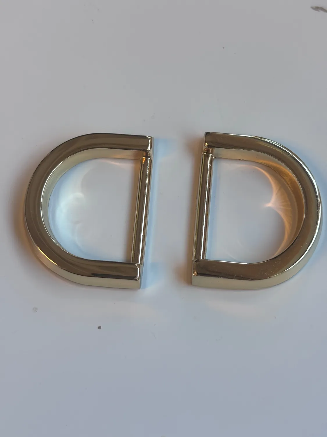 Leather House D-ring goud 25 mm 2 stuks tasbeslag