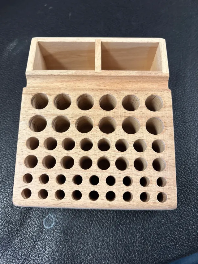 Leather House Tooling Holder hout 36 tools organizer