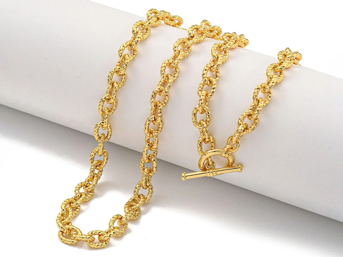 La Petite Epicerie chaine cable ketting goud 49,5 cm
