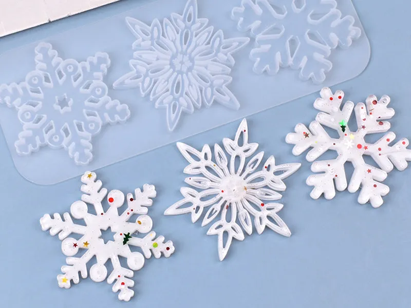 La Petite Epicerie Mal 3 Sneeuwvlokken Siliconen Kerst