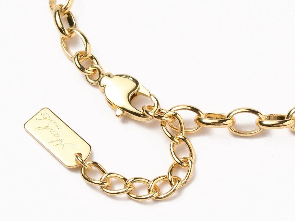 La Petite Epicerie Hand Made armband ketting 19,5 cm goud