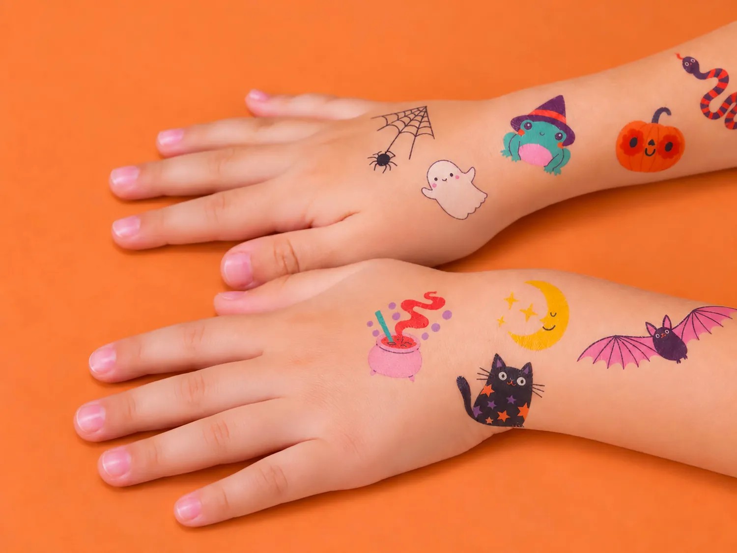 La Petite Epicerie Halloween Plaktattoos 40 stuks Glow