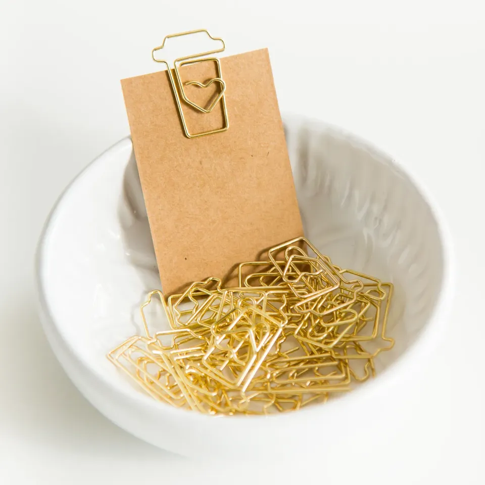 Jessy at Sea Coffee Cup paperclips goud 20 stuks