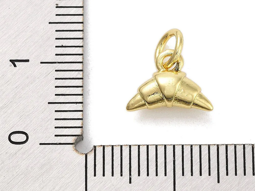 La Petite Epicerie croissant bedel goud 18k 7x10mm per stuk