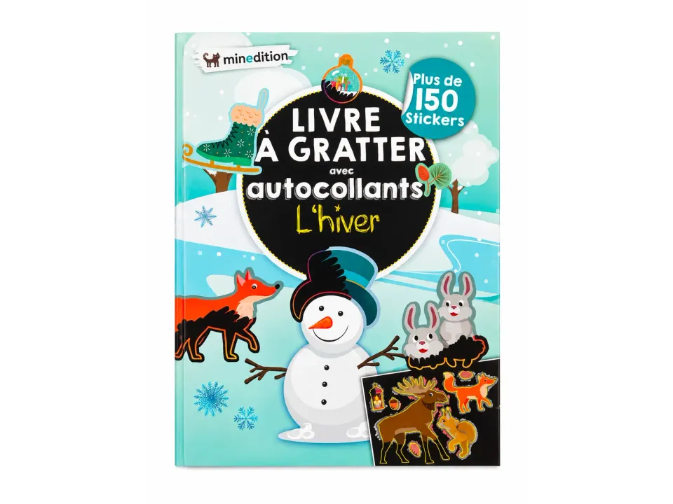 La Petite Epicerie Hiver krasboek winter met 150 stickers