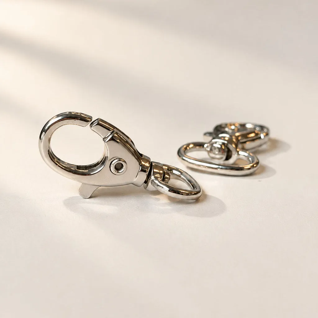 Leather House karabijnhaak 39mm vernikkeld 2 stuks