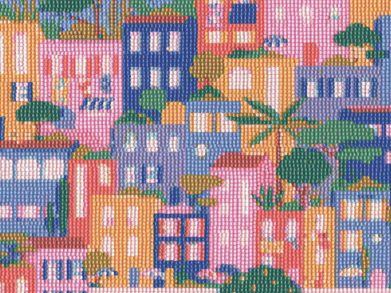 La Petite Epicerie Petit Diamond Maisons Colorées diamond painting