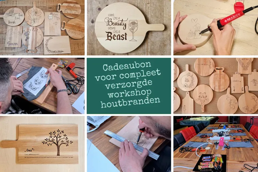Astrid Brouwers cadeaubon workshop houtbranden per persoon