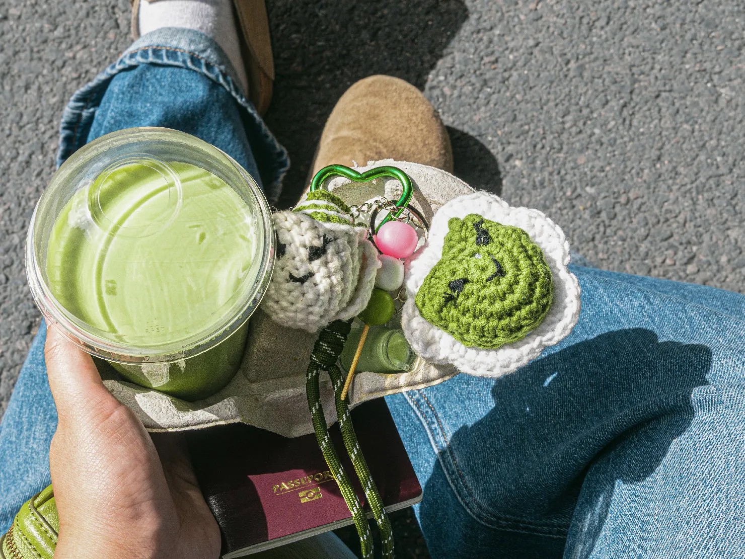 La Petite Epicerie Matcha Club haakset bag charms