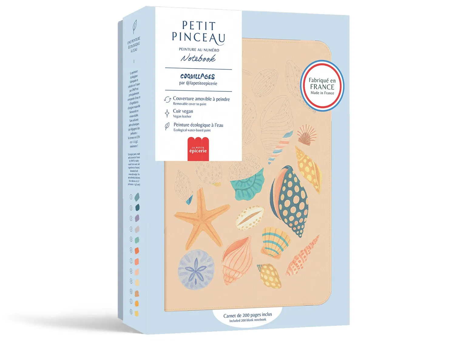 La Petite Epicerie Bretagne creatieve set aquarel en schelp