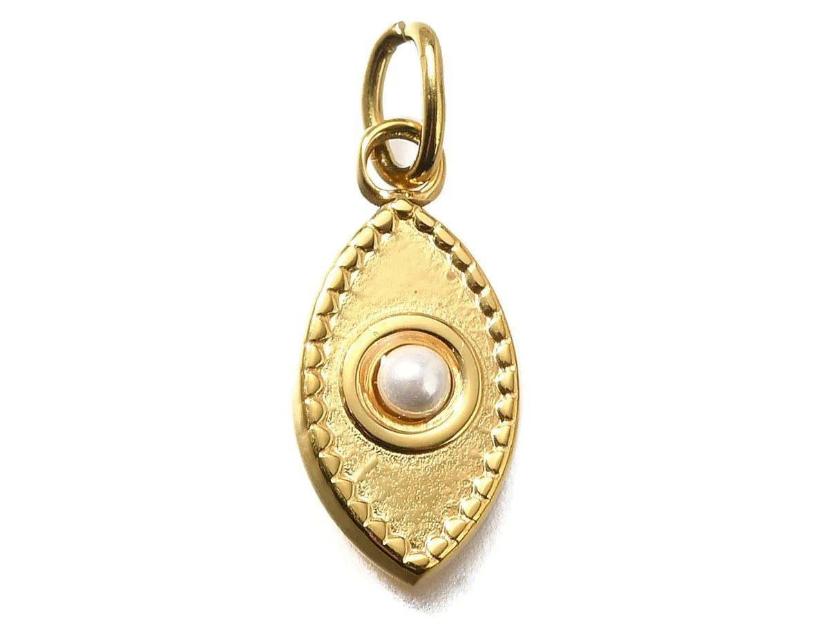La Petite Epicerie oog hanger goud per stuk rvs