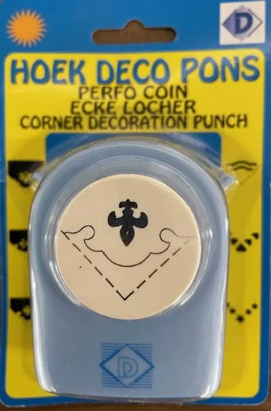 LTC-Leiden hoekpons Franse lelie met sierrand 38 mm outlet