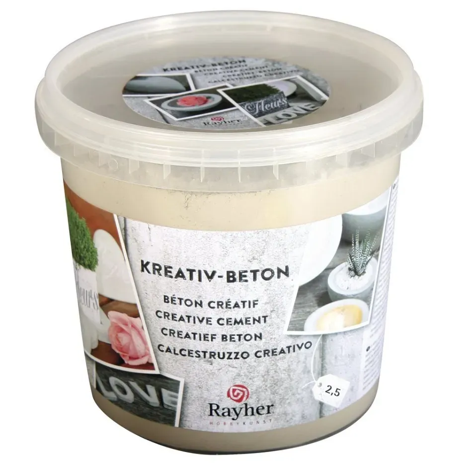 Rayher creatief beton om te gieten 2,5 kg stofarm