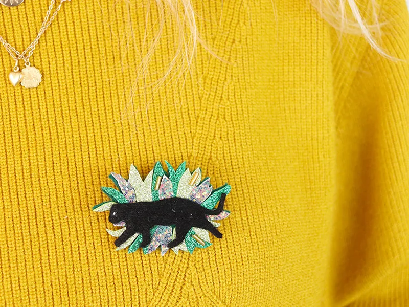 Mes Kits Make It Panter broche DIY pakket multi-materiaal