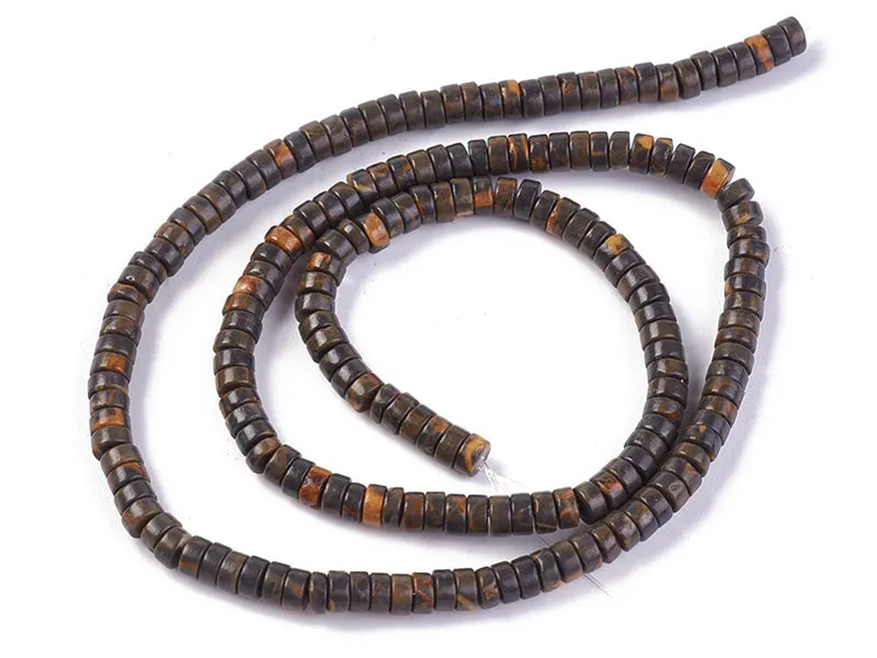 La Petite Epicerie Heishi kralen jaspis bruin 4 mm 20 stuks