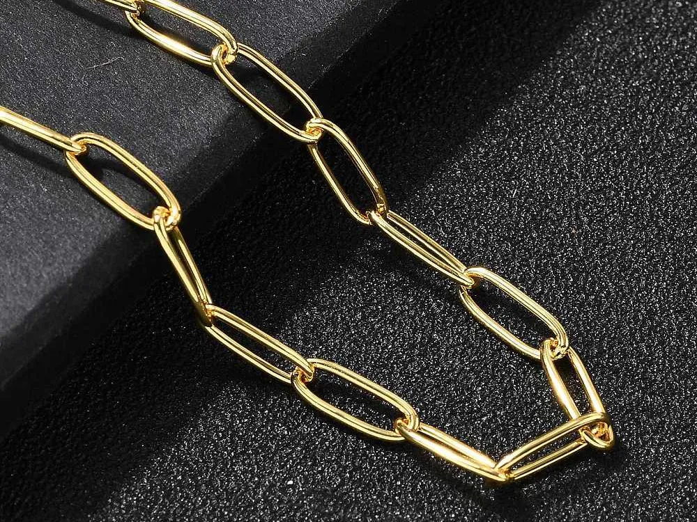 La Petite Epicerie trombone schakelarmband 16,5 cm goud