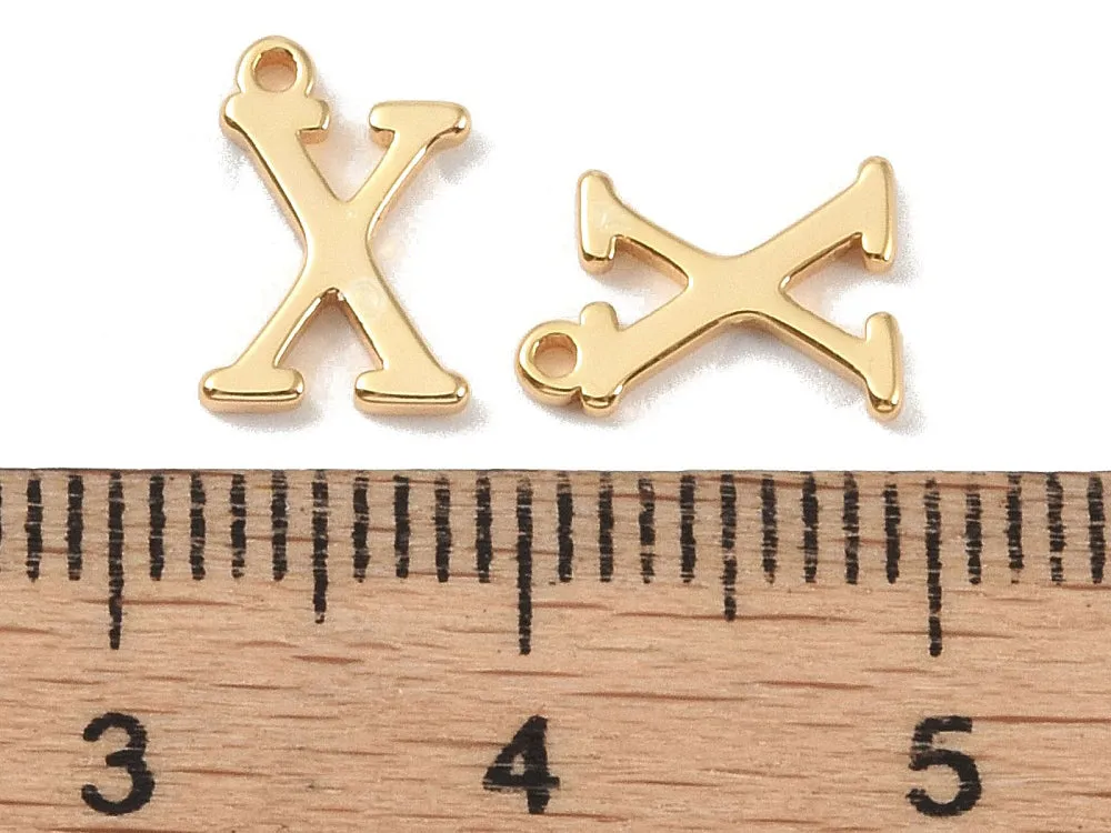 La Petite Epicerie bedel letter X goud messing initiaal