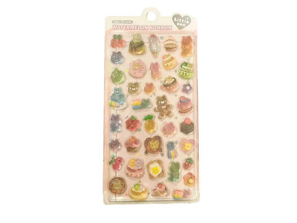 La Petite Epicerie Watermelon Bonbon 3D stickers Tea Time