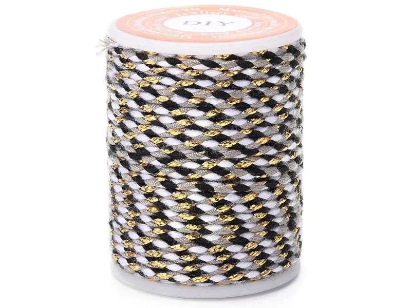 La Petite Epicerie Katoenen koord 1,5 mm zwart-wit 4 m