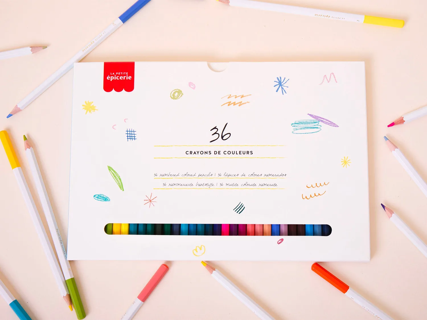 La Petite Epicerie Petit Crayon Place aux fleurs kleuren op nummer