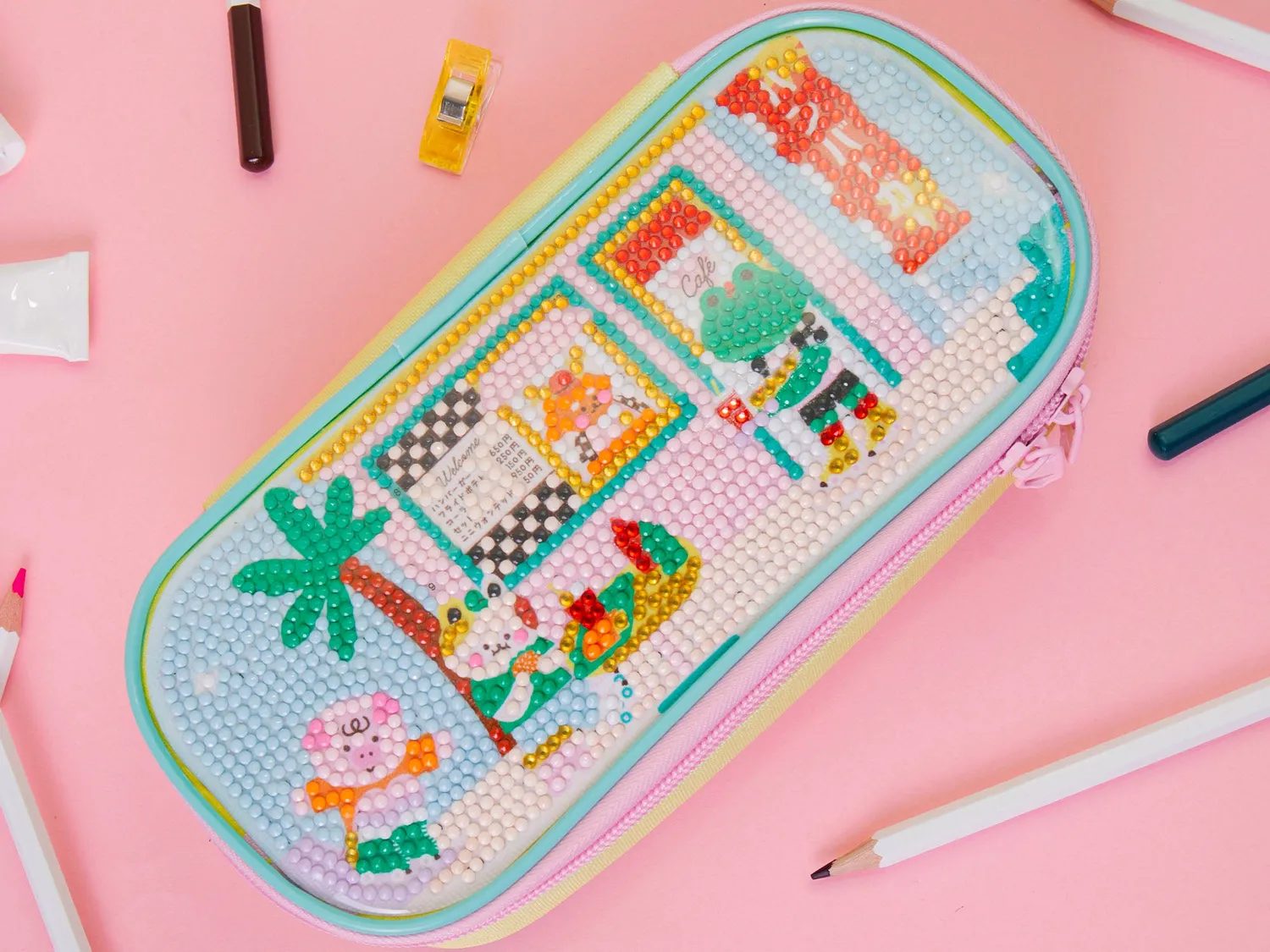 Petit Diamond etui diamond painting Skatepark kids