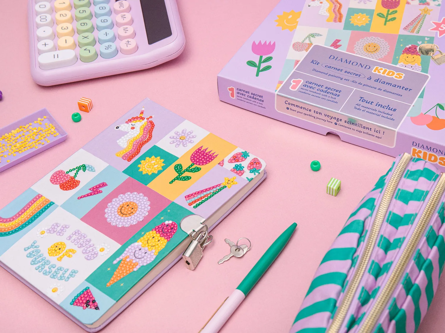 La Petite Epicerie Diamond Painting Kids dagboek met slot
