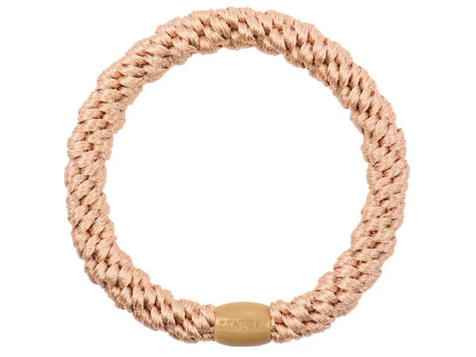 La Petite Epicerie Kknekki haarelastiek rose-beige gevlochten