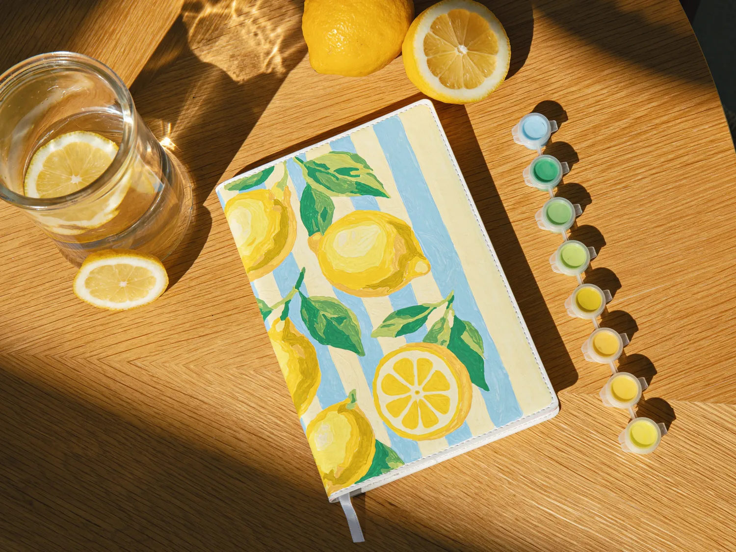 Petit Pinceau Citrons notebook schilderen op nummer A5