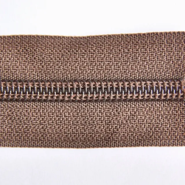 Leather House nylon rits chocoladebruin 6 mm per meter soepel