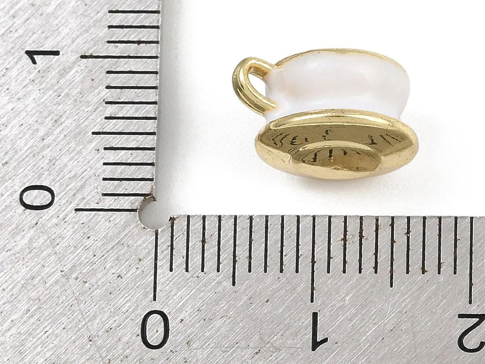 La Petite Epicerie Kopje Bedel Wit Goud Emaille