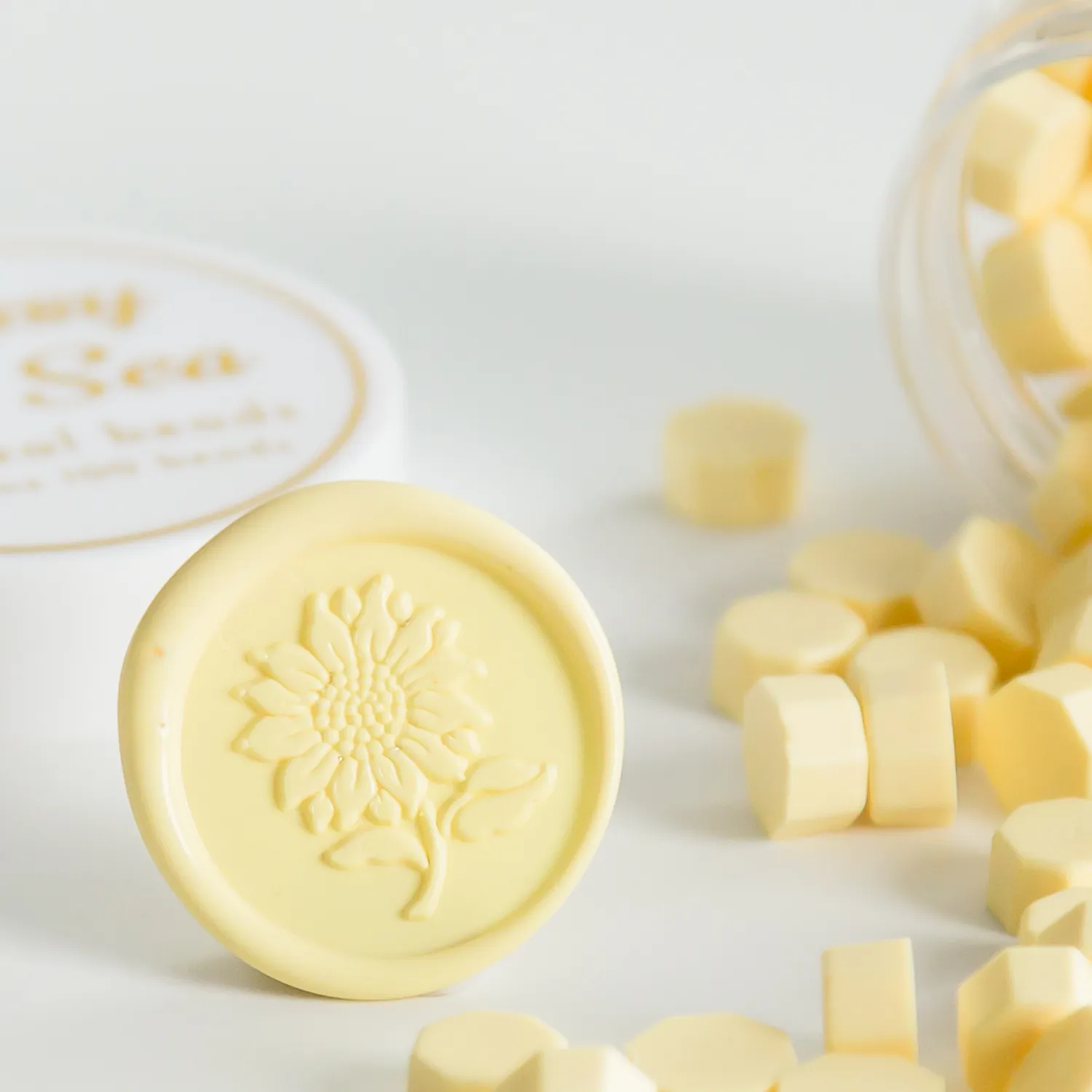 Jessy at Sea Pastel Yellow sealing wax 100 stuks geel
