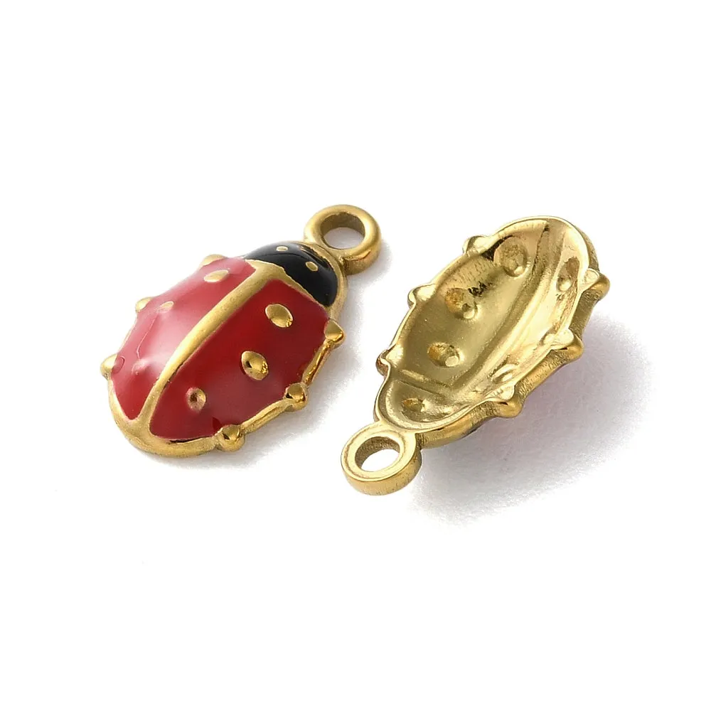 La Petite Epicerie bedel lieveheersbeestje goud rood per stuk