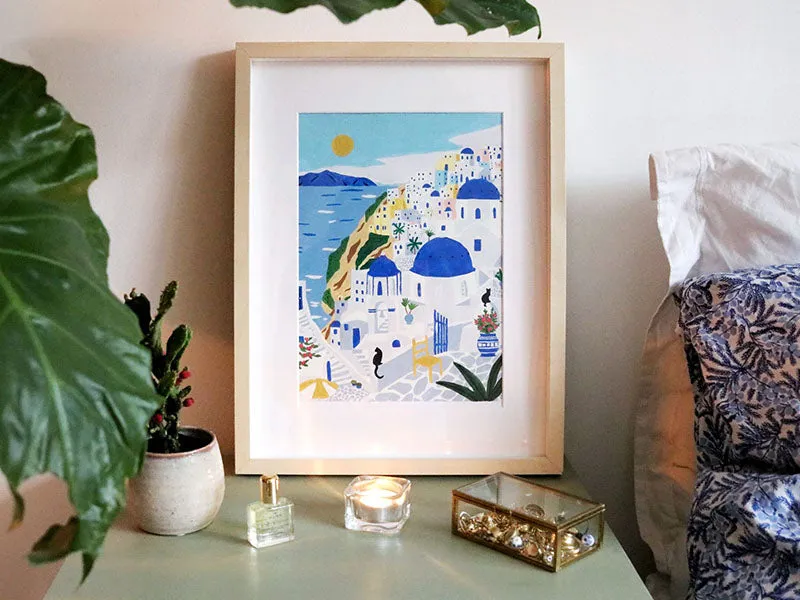 La Petite Epicerie Petit Pinceau Santorini schilderen op nummer