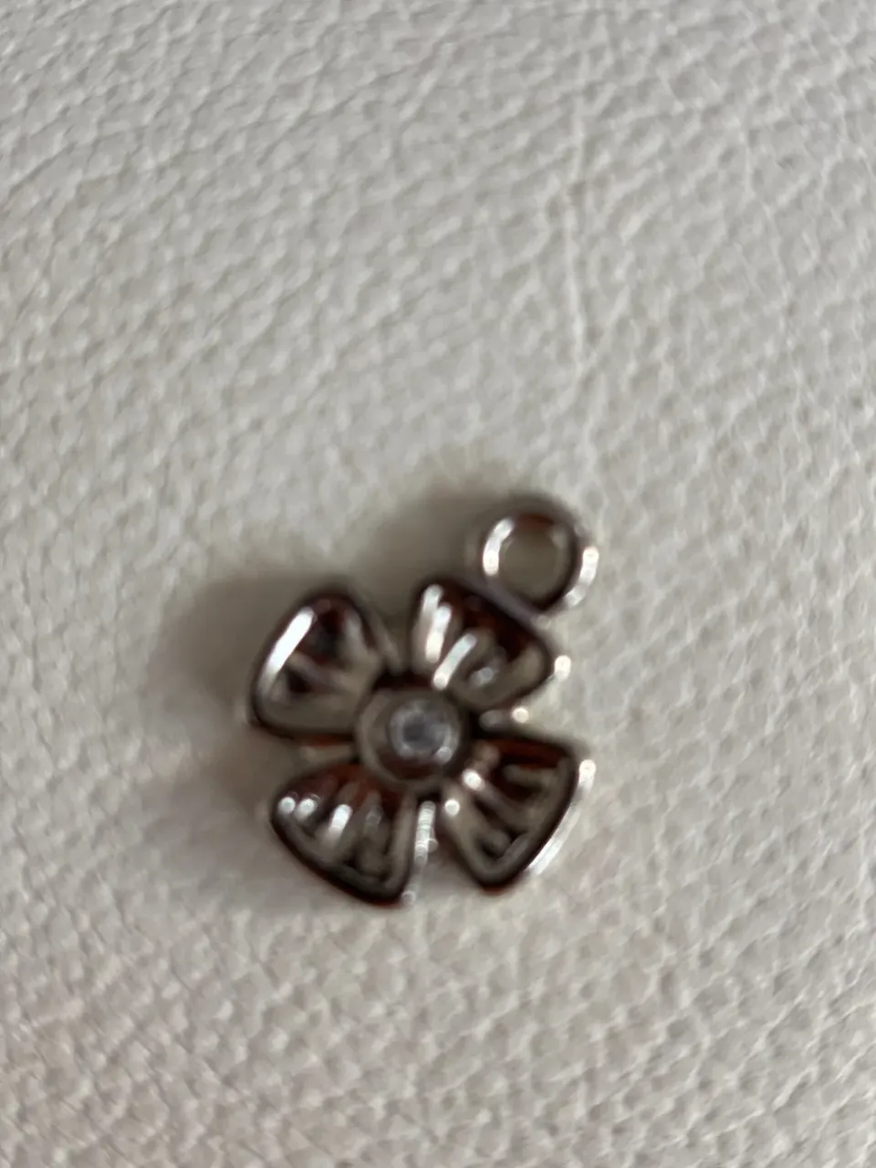Leather House Silver Clover hanger klaver zilver geluk per stuk