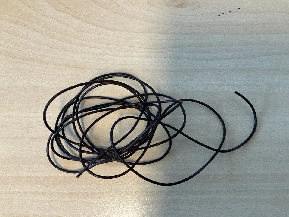 Leather House Leatherthread Coffee Retro 1.5mm leerdraad 2 meter bruin