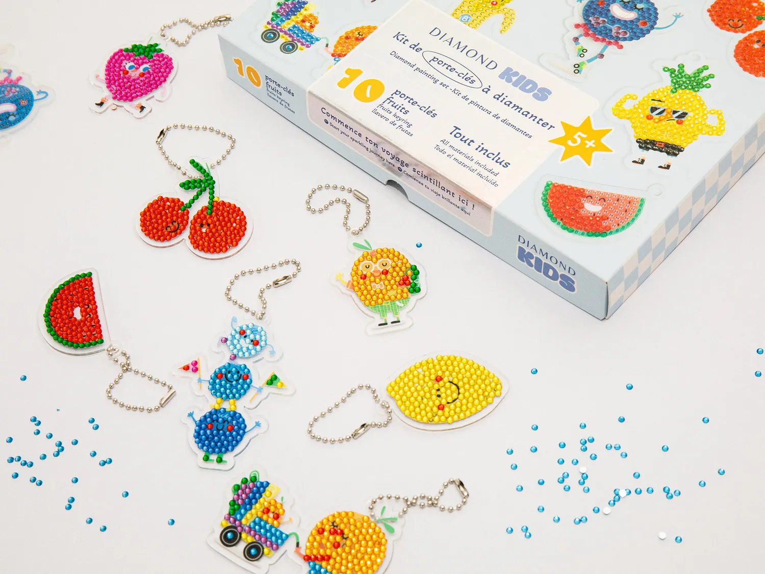 La Petite Epicerie Diamond Painting Kids sleutelhangers fruit 10 stuks